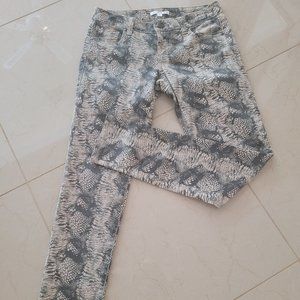 CAbi snakeskin print jeans